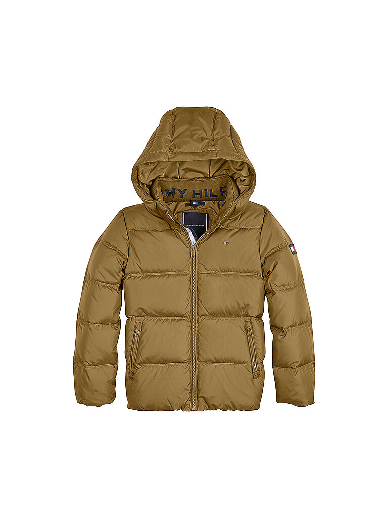 TOMMY HILFIGER Jungen Daunenjacke Essential olive | 152